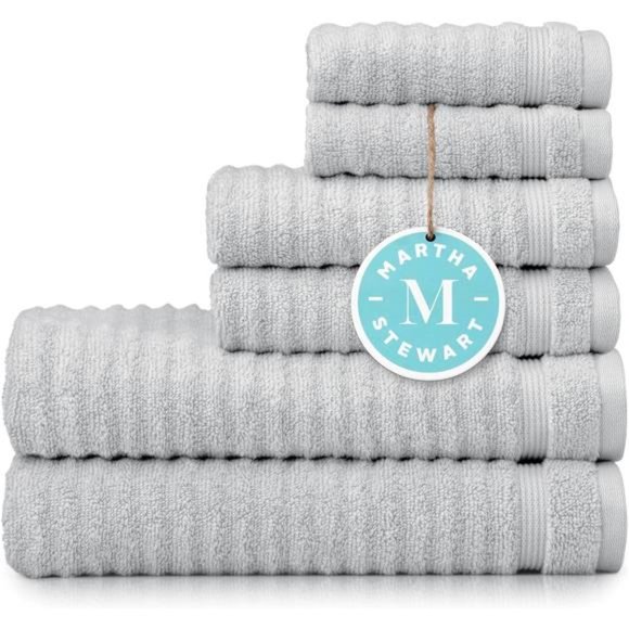 100% Cotton Bath Towels Set Of 6 Piece 2 Bath Towels2 Hand Towels2 Washcloths